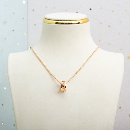 [Stellar Jewelry]PARENTESI NECKLACE PINK GOLD