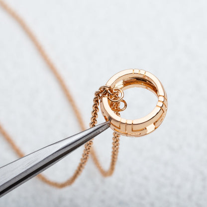 [Stellar Jewelry]PARENTESI NECKLACE PINK GOLD
