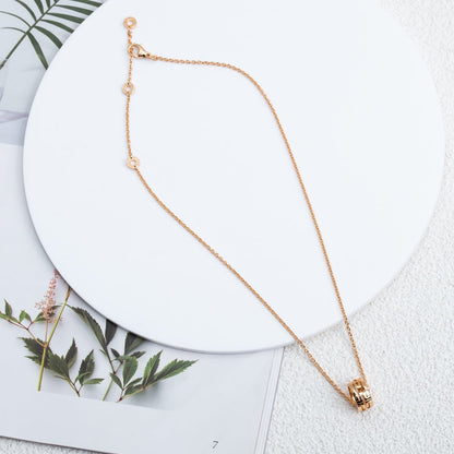 [Stellar Jewelry]PARENTESI NECKLACE PINK GOLD