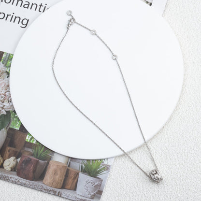 [Stellar Jewelry]PARENTESI NECKLACE SILVER DIAMOND
