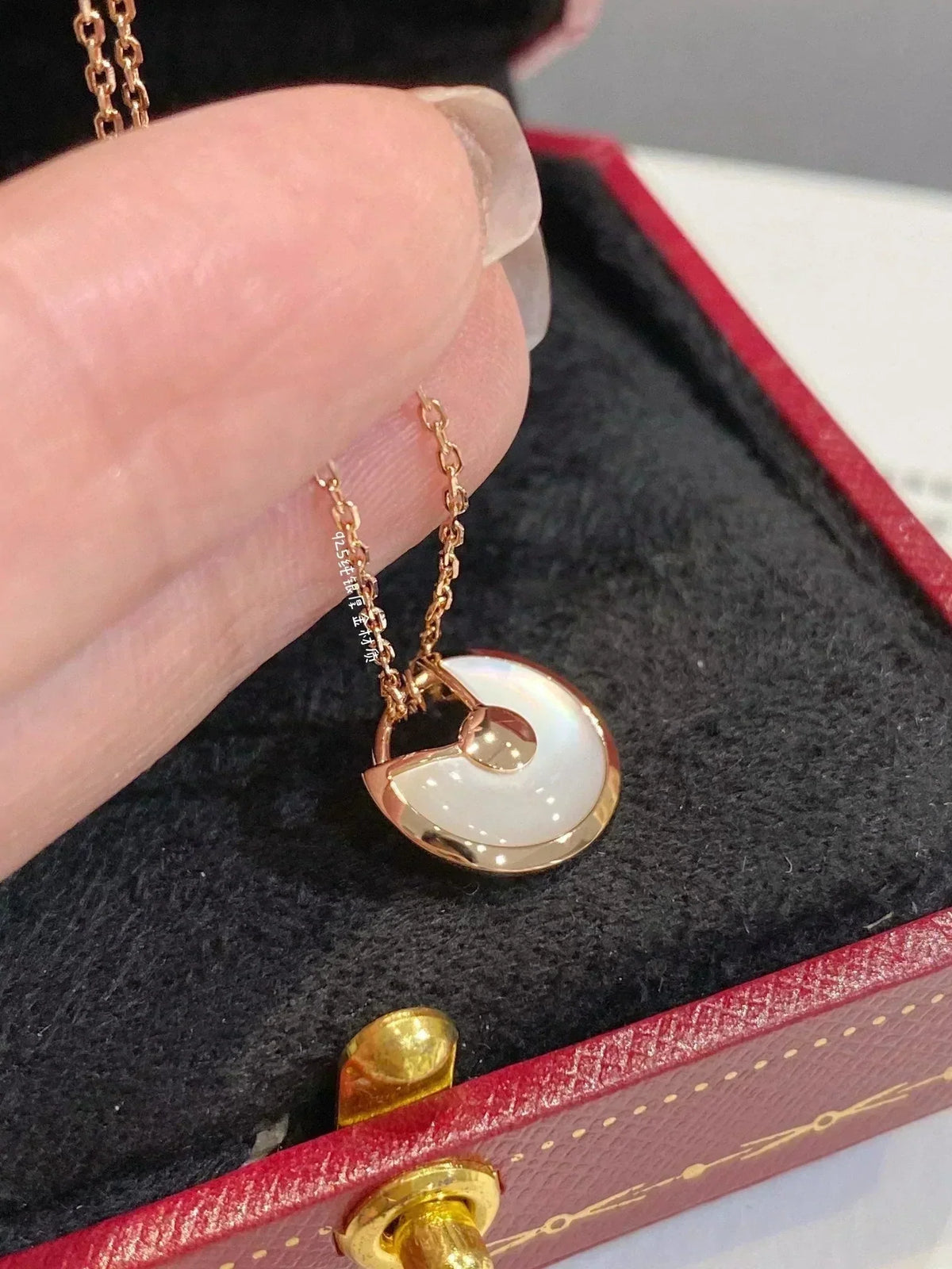 [Stellar Jewelry]AMULETTE ROSE GOLD MOP NECKLACE
