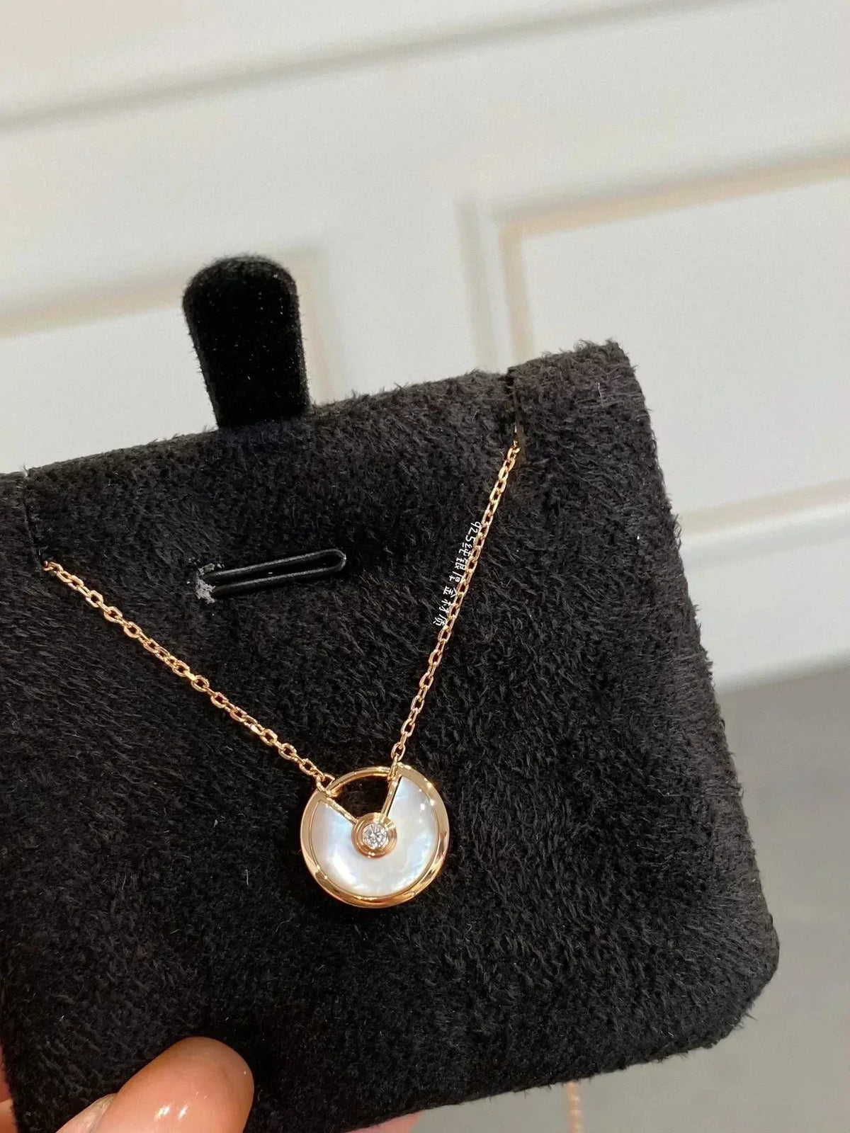[Stellar Jewelry]AMULETTE ROSE GOLD MOP NECKLACE