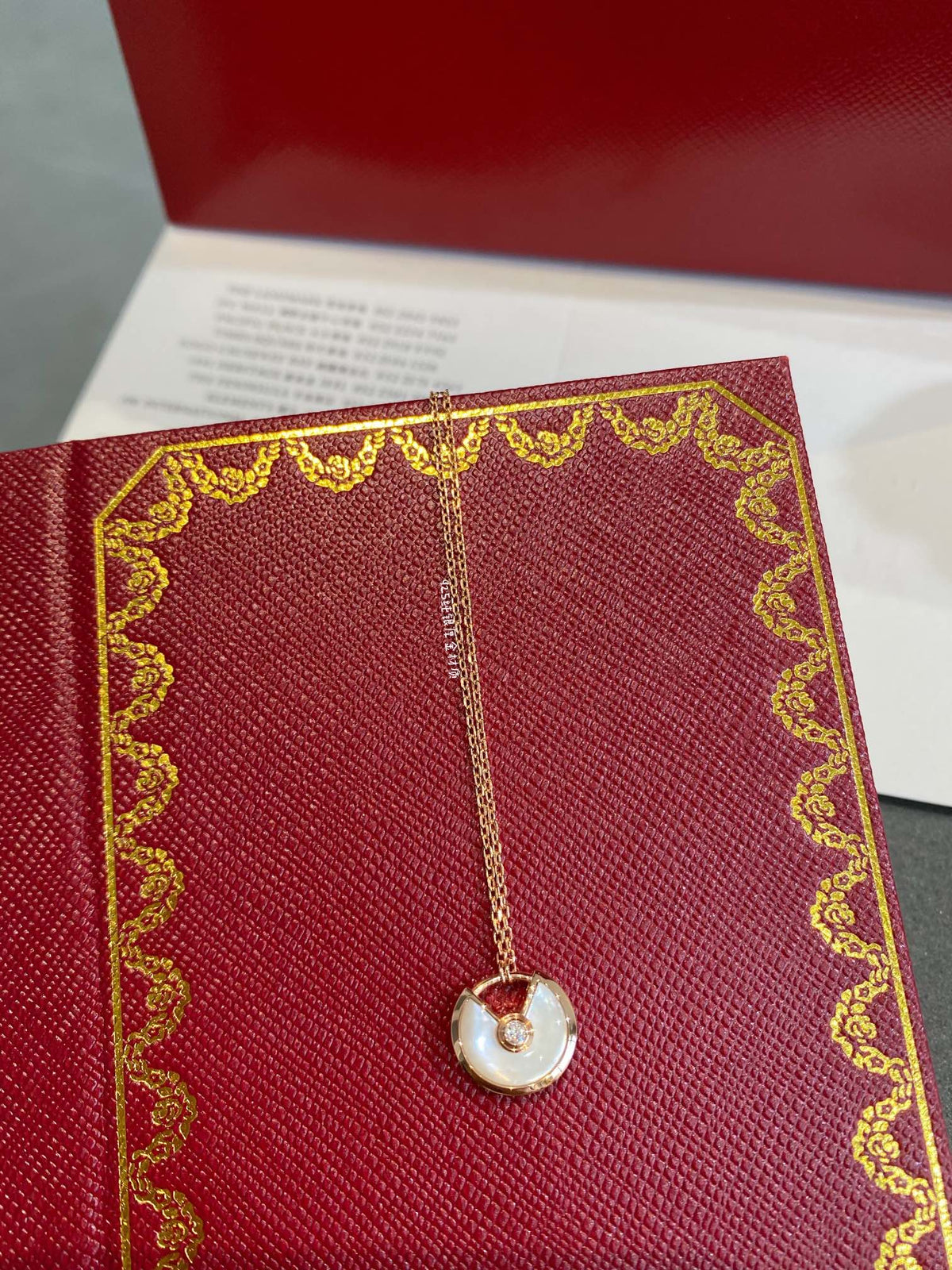 [Stellar Jewelry]AMULETTE ROSE GOLD MOP NECKLACE