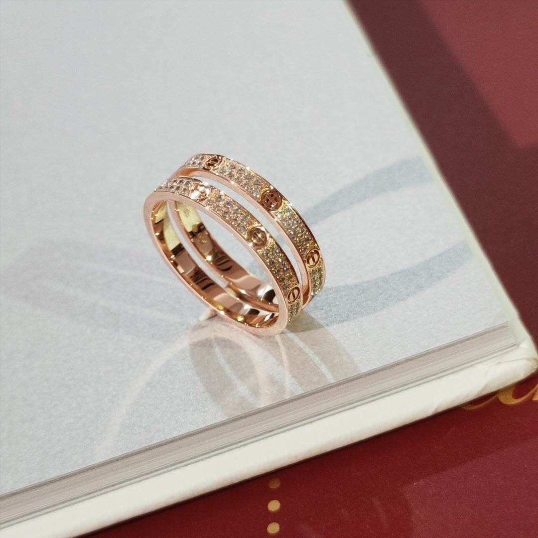 [Stellar Jewelry]LOVE RING 2.65MM DIAMOND
