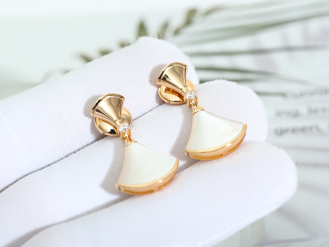 [Stellar Jewelry]DREAM MOP PINK GOLD EARRINGS