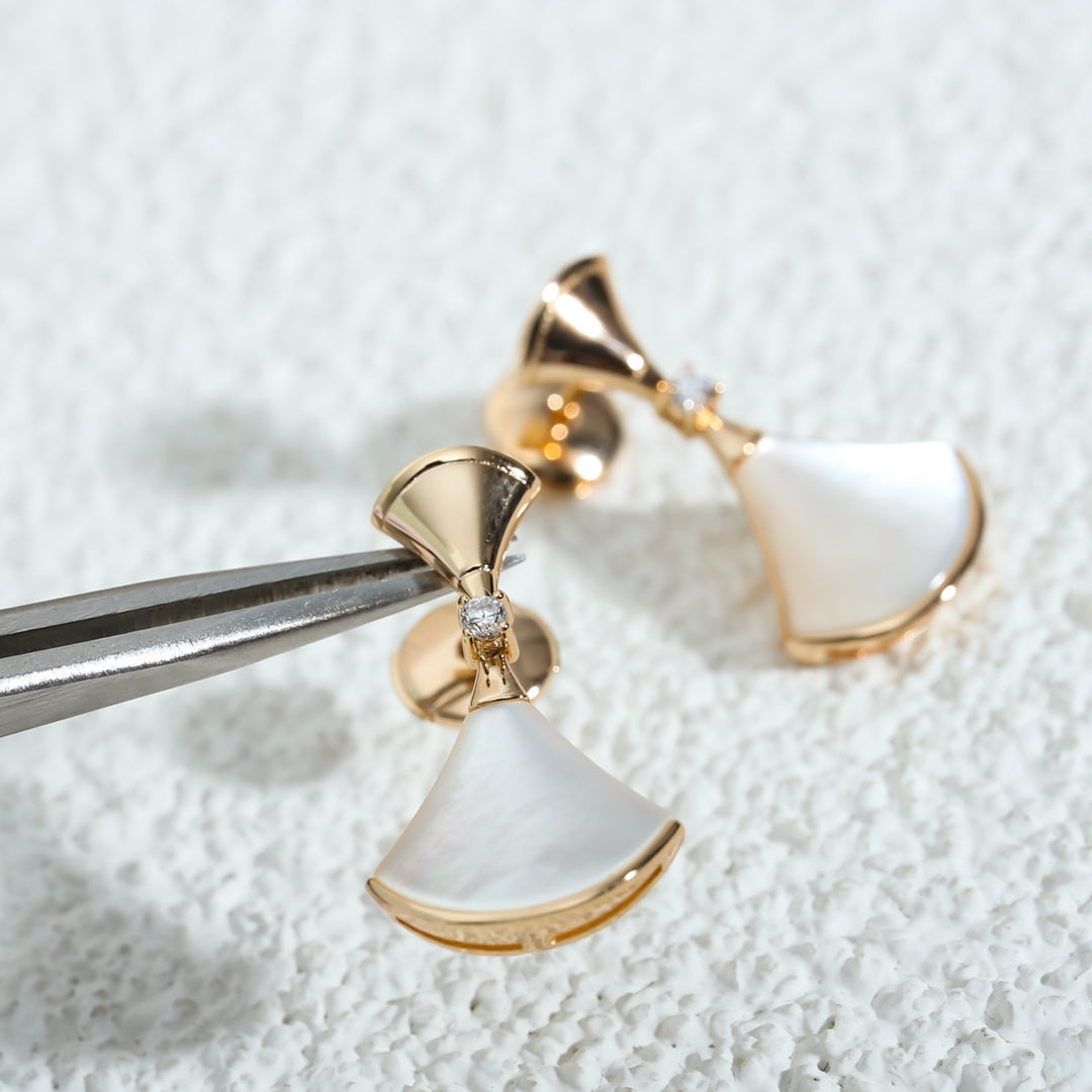 [Stellar Jewelry]DREAM MOP PINK GOLD EARRINGS