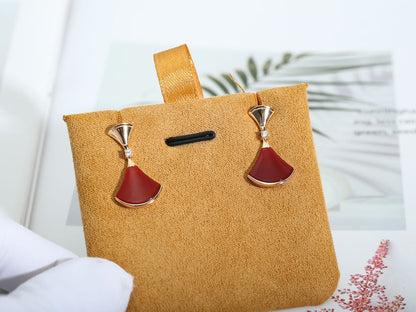 [Stellar Jewelry]DREAM Carnelian PINK GOLD EARRINGS