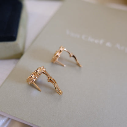 [Stellar Jewelry]LUCKY PINK GOLD WHITE MOP EARRINGS