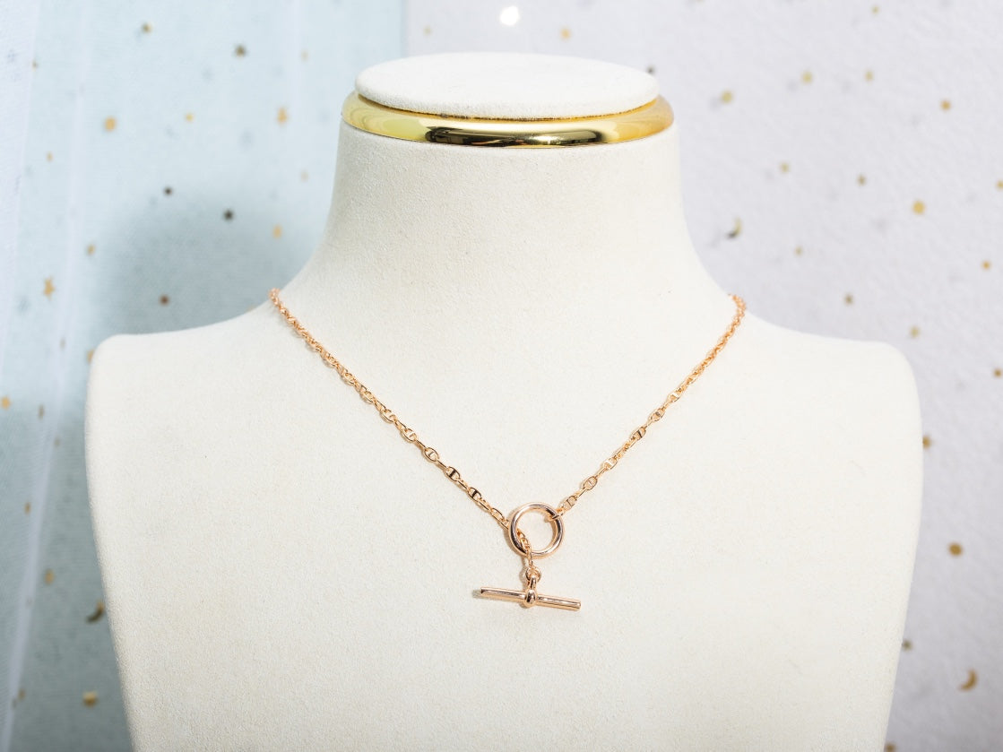 [Stellar Jewelry]ECHAPPEE NECKLACE PINK GOLD
