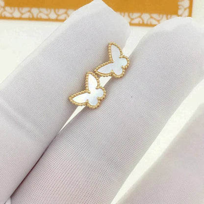 [Stellar Jewelry]SWEET BUTTERFLY MOP EARSTUDS