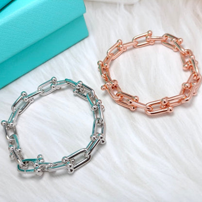 [Stellar jewels]HARDWEAR BRACELET PINK GOLD AND SILVER