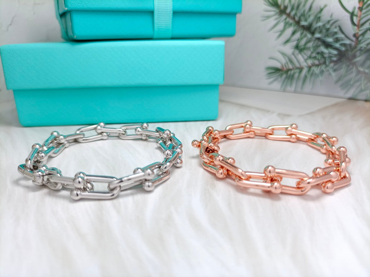 [Stellar jewels]HARDWEAR BRACELET PINK GOLD AND SILVER