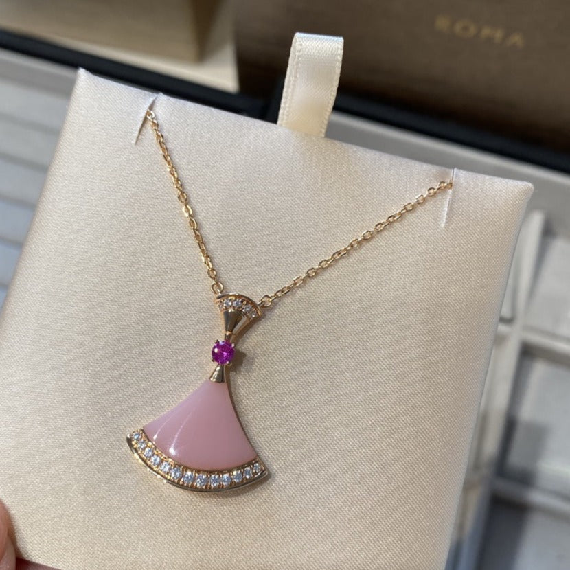 [Stellar Jewelry]DREAM NECKLACE PINK OPAL