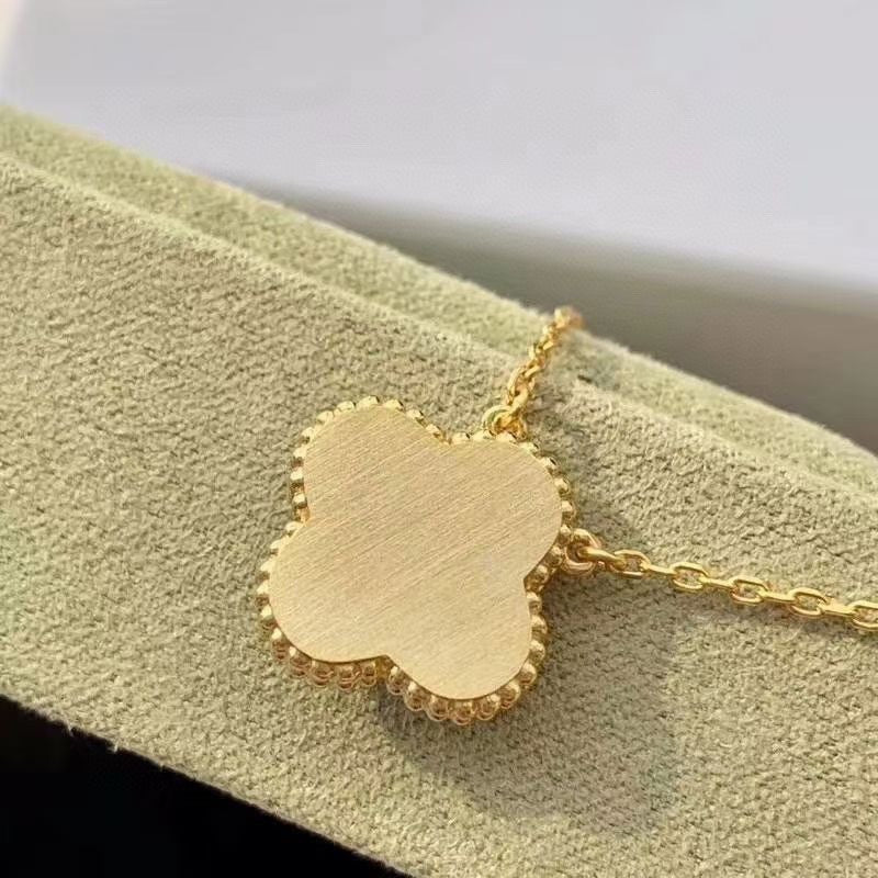 [Stellar Jewelry]CLOVER 15MM DIAMOND TURQUOISE NECKLACE