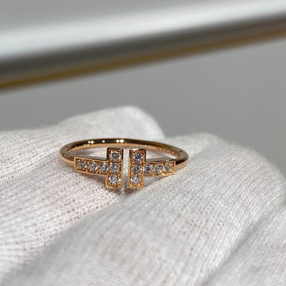 [Stellar jewels] WIRE RING DIAMOND PINK GOLD