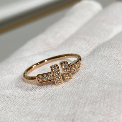 [Stellar jewels] WIRE RING DIAMOND PINK GOLD