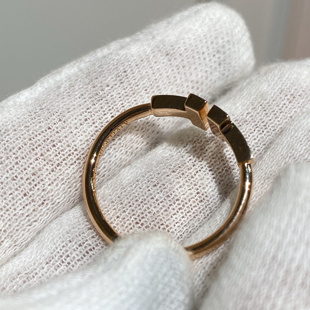 [Stellar jewels] WIRE RING DIAMOND PINK GOLD