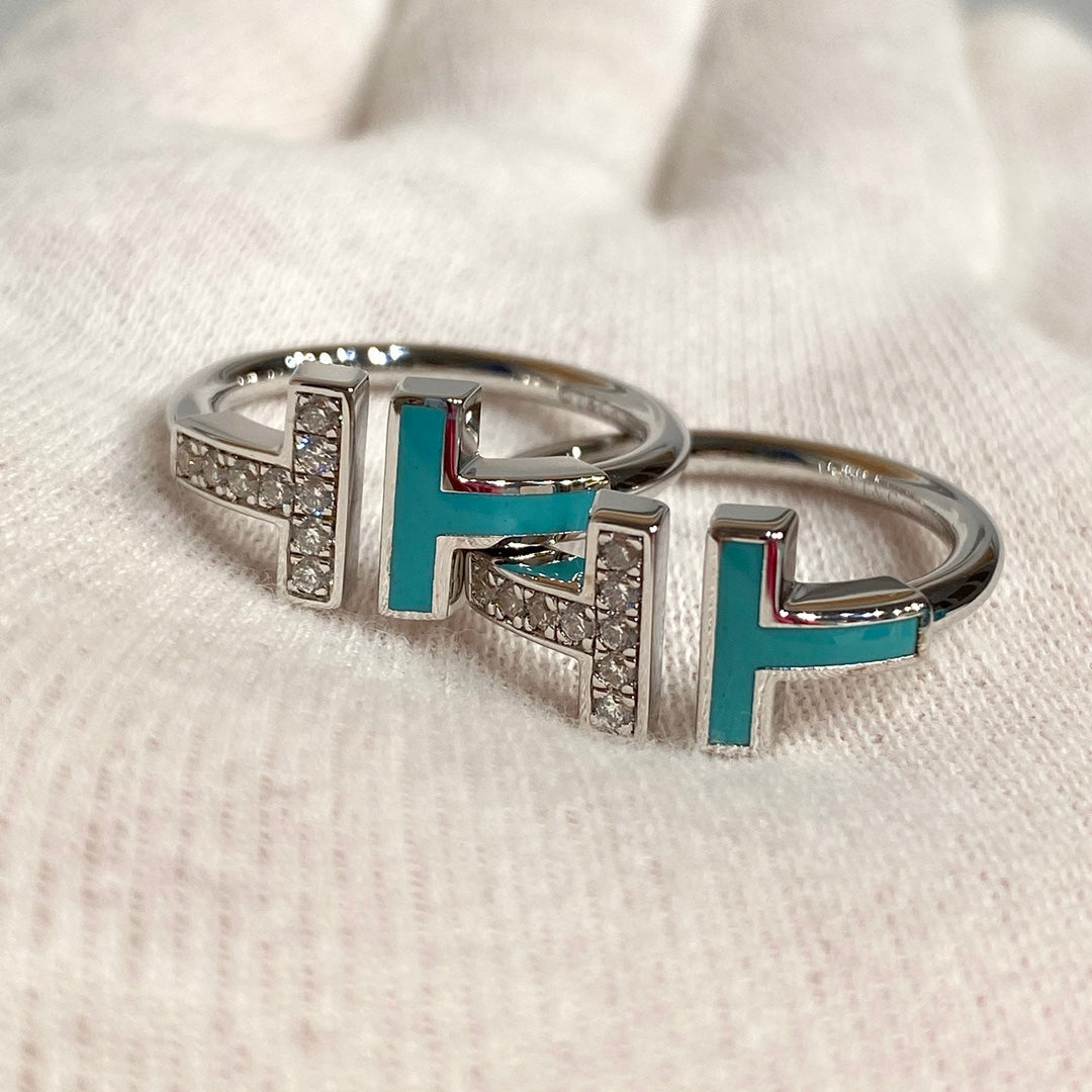 [Stellar jewels] WIRE TURQUOISE DIAMOND RING SILVER