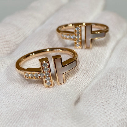 [Stellar jewels]T WIRE MOP DIAMOND RING PINK GOLD