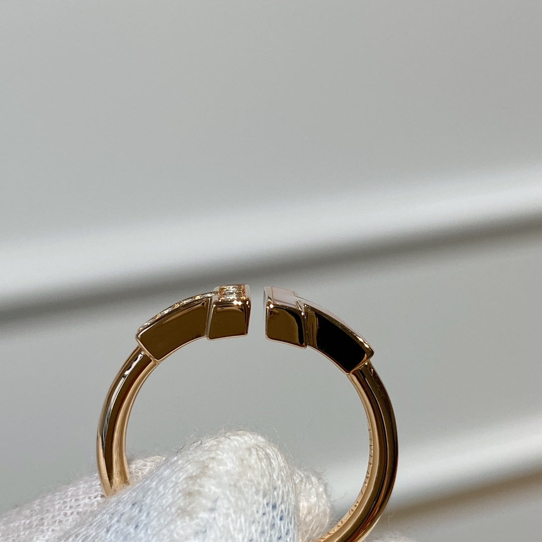 [Stellar jewels]T WIRE MOP DIAMOND RING PINK GOLD