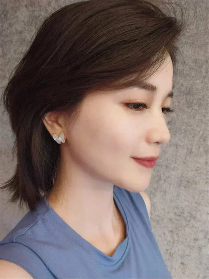 [Stellar Jewelry]BUTTERFLY MOP DIAMOND EARRINGS