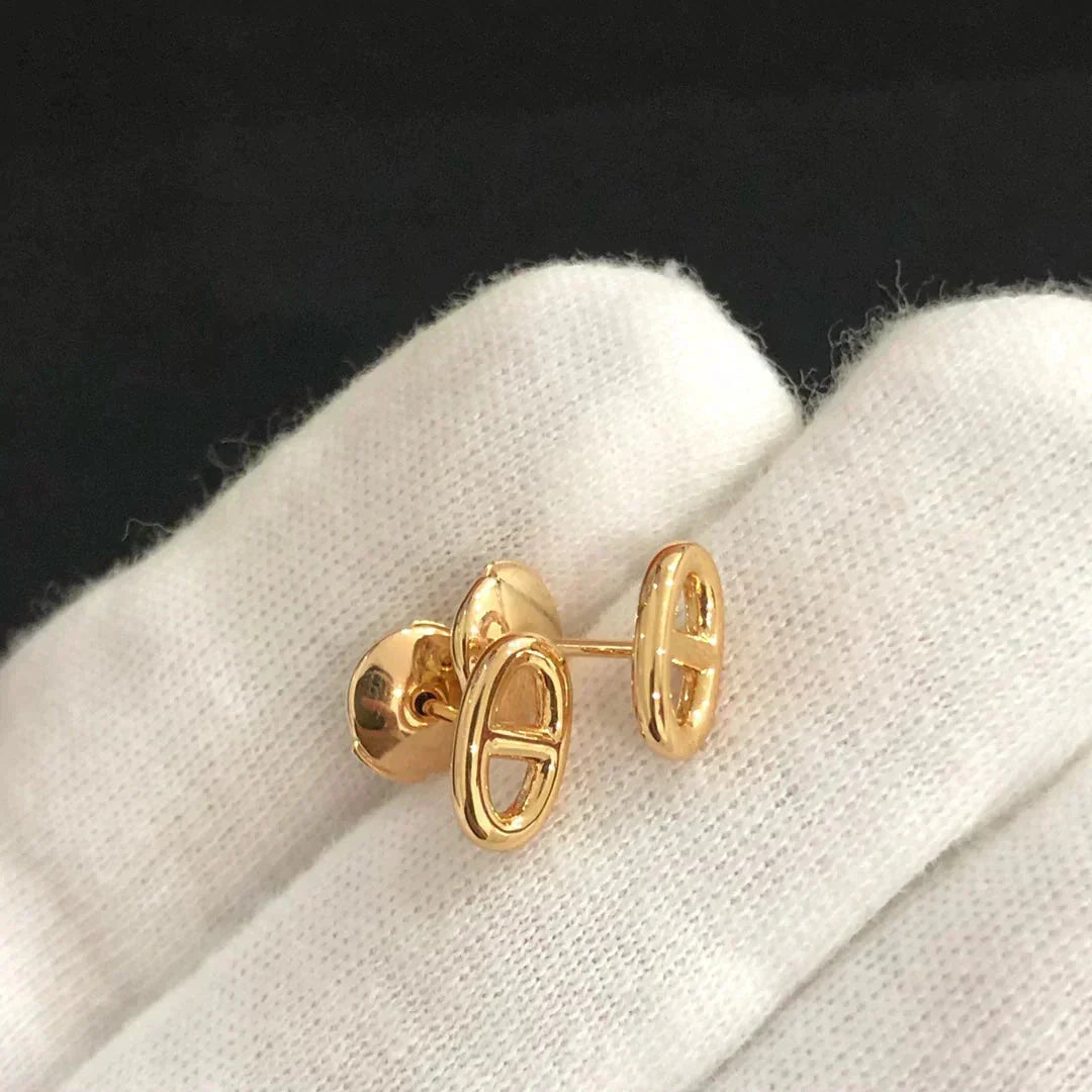 [Stellar Jewelry]CHAINE SMALL EARRINGS GOLD AND SILVER