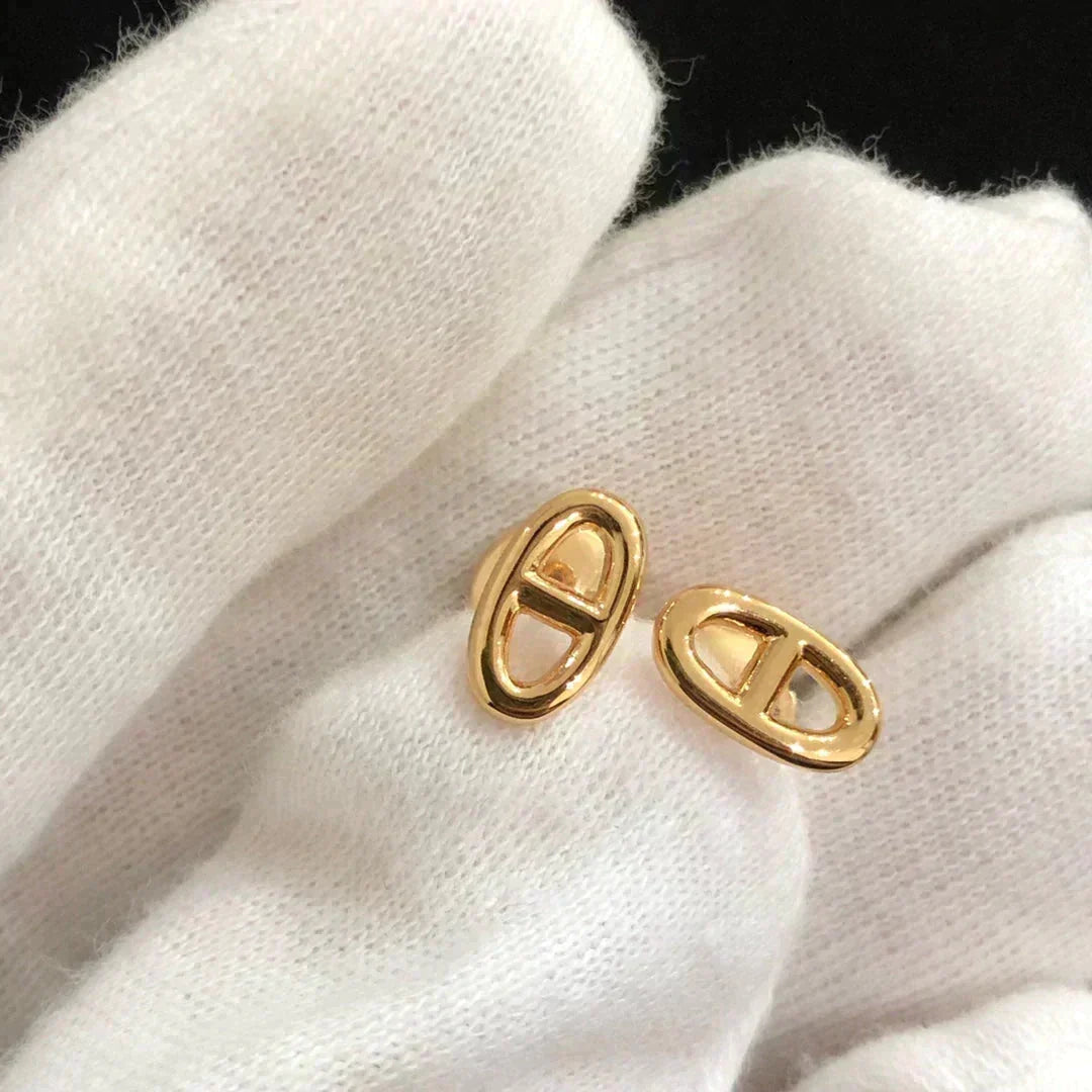 [Stellar Jewelry]CHAINE SMALL EARRINGS GOLD AND SILVER