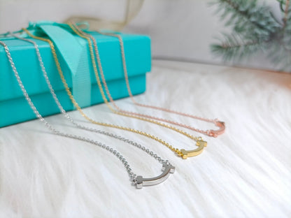 [Stellar jewels]MINI SMILE PEDANT NECKLACE