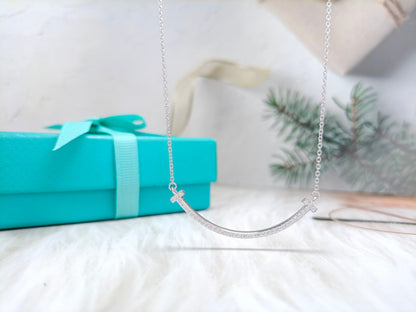 [Stellar jewels]BIG SMILE PEDANT DIAMOND NECKLACE