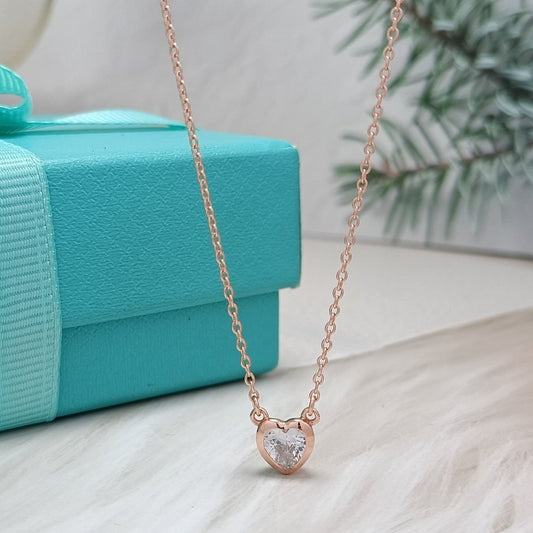 [Stellar jewels]HEART BIG DIAMOND NECKLACE