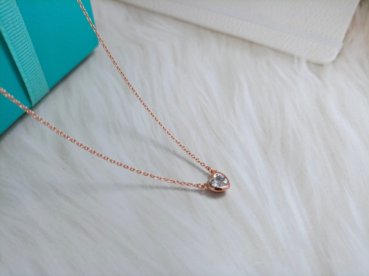[Stellar jewels]HEART BIG DIAMOND NECKLACE