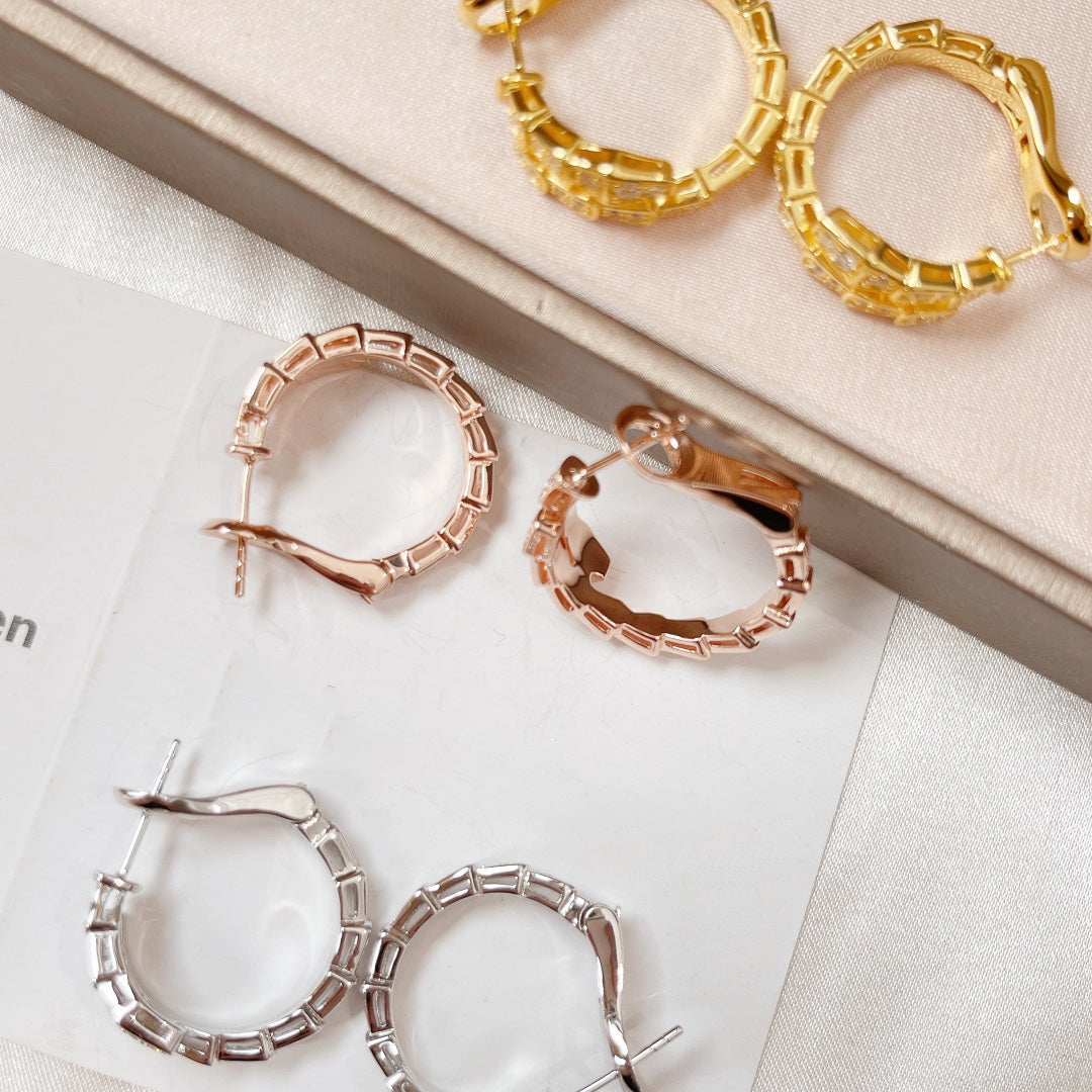 [Stellar Jewelry]SERPENTI EARRINGS DIAMOND