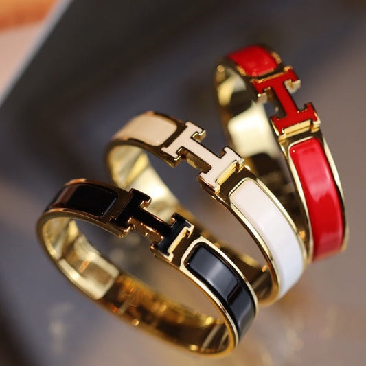 [Stellar Jewelry]H BRACELET 12MM GOLD