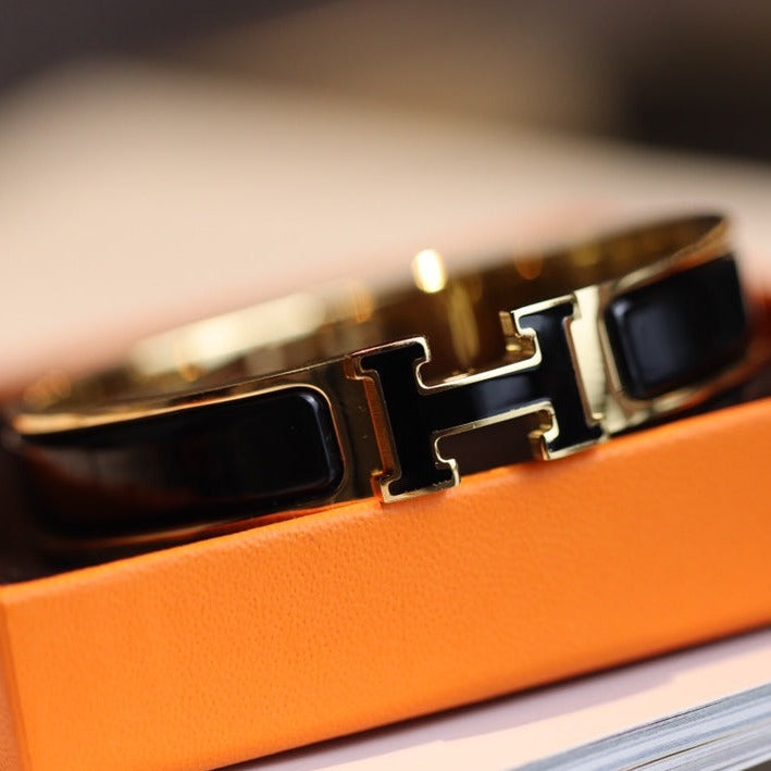 [Stellar Jewelry]H BRACELET 12MM GOLD