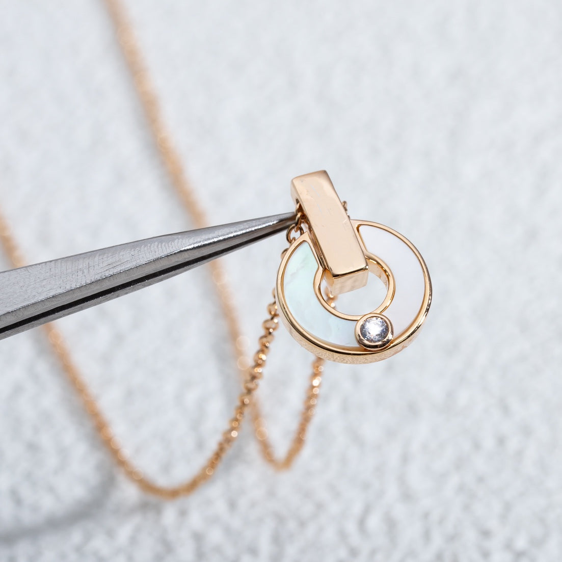 [Stellar Jewelry]GARI NECKLACE PINK GOLD MOP
