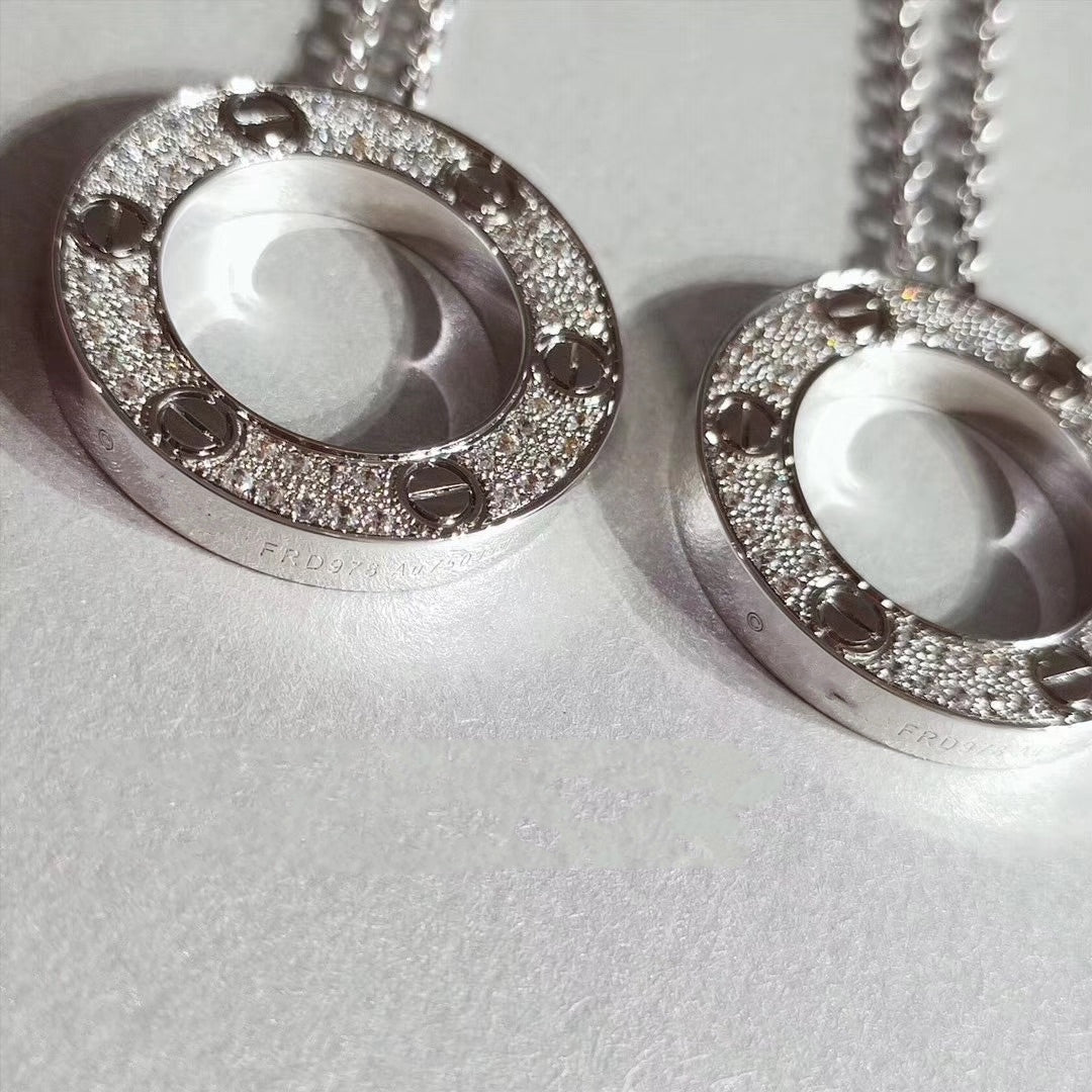 [Stellar Jewelry]LOVE NECKLACE ADJUSTABLE SILVER