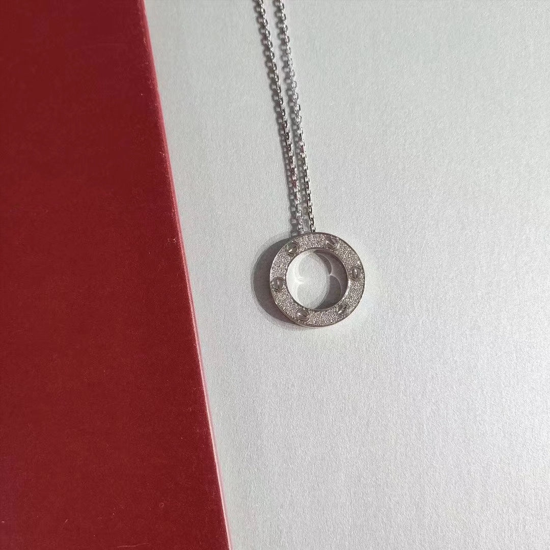 [Stellar Jewelry]LOVE NECKLACE ADJUSTABLE SILVER