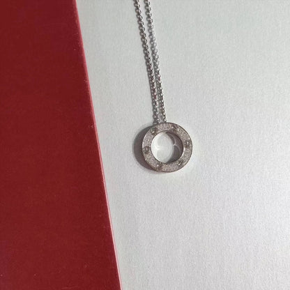 [Stellar Jewelry]LOVE NECKLACE ADJUSTABLE SILVER