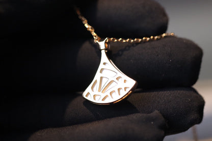 [Stellar Jewelry]DREAM NECKLACE WHITE MOP PINK GOLD 1 DIAMOND