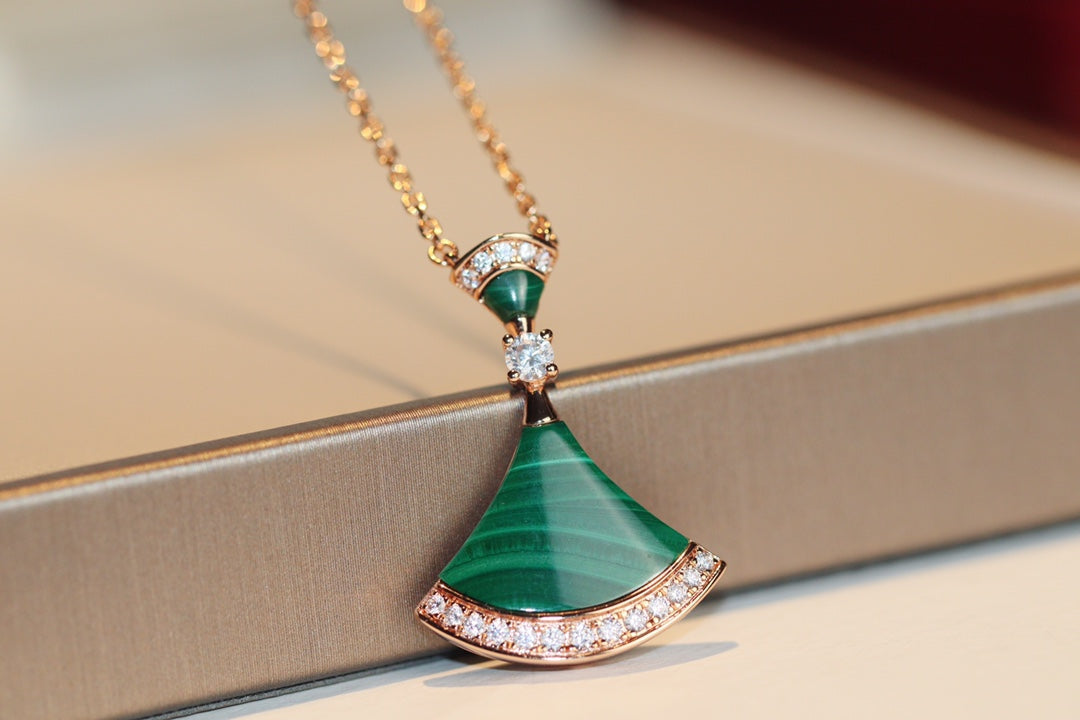 [Stellar Jewelry]DREAM NECKLACE MALACHITE DIAMOND