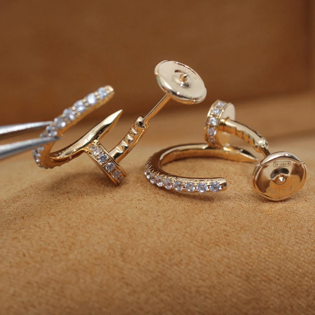 [Stellar Jewelry]JUSTE FULL DIAMOND SMALL EARRINGS