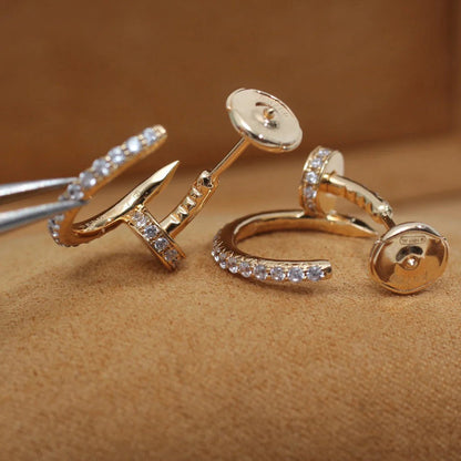 [Stellar Jewelry]JUSTE FULL DIAMOND SMALL EARRINGS