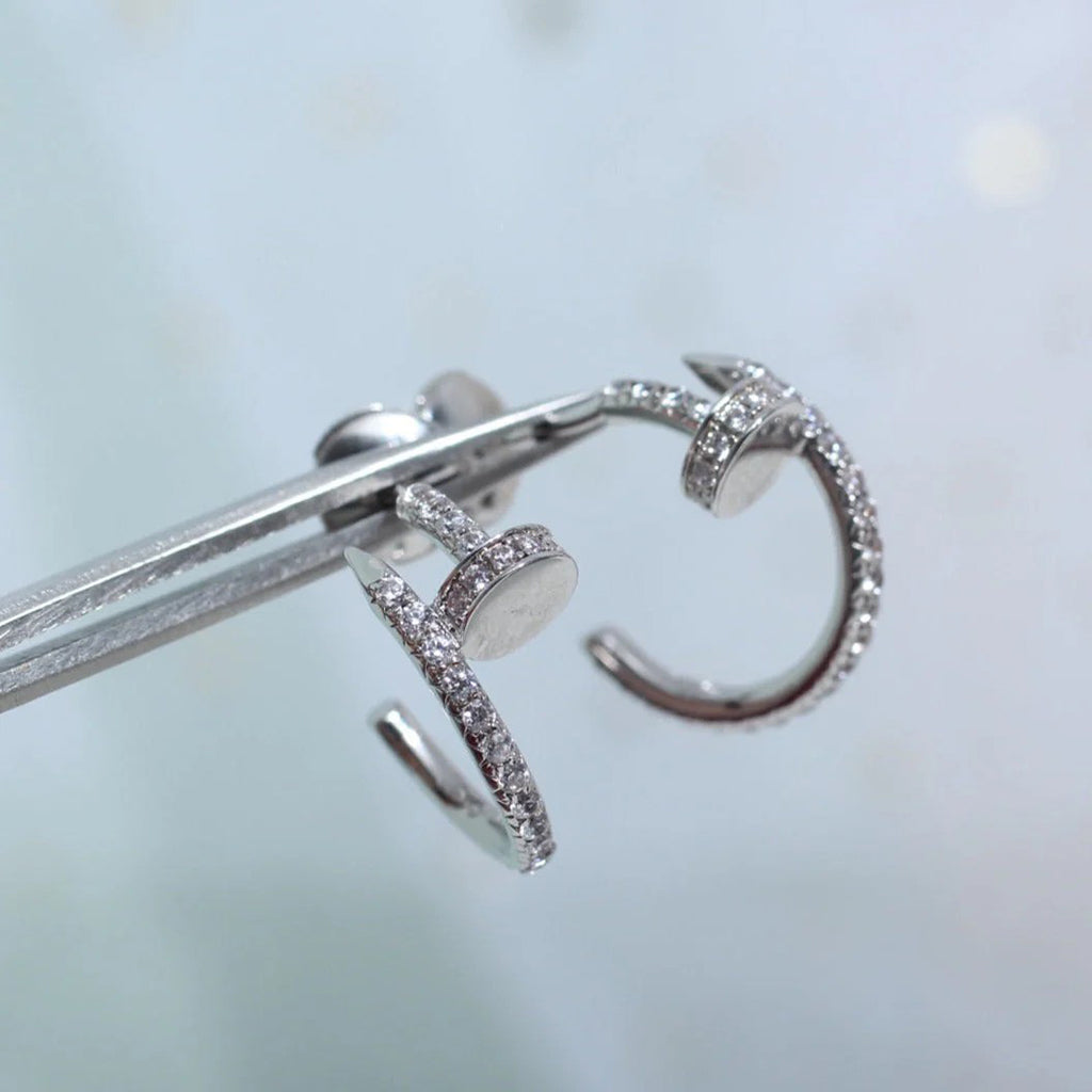 [Stellar Jewelry]JUSTE FULL DIAMOND SMALL EARRINGS