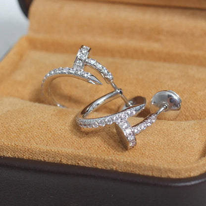 [Stellar Jewelry]JUSTE FULL DIAMOND SMALL EARRINGS