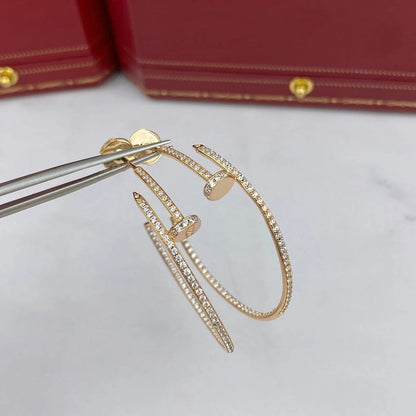 [Stellar Jewelry]JUSTE FULL DIAMOND LARGE EARRINGS