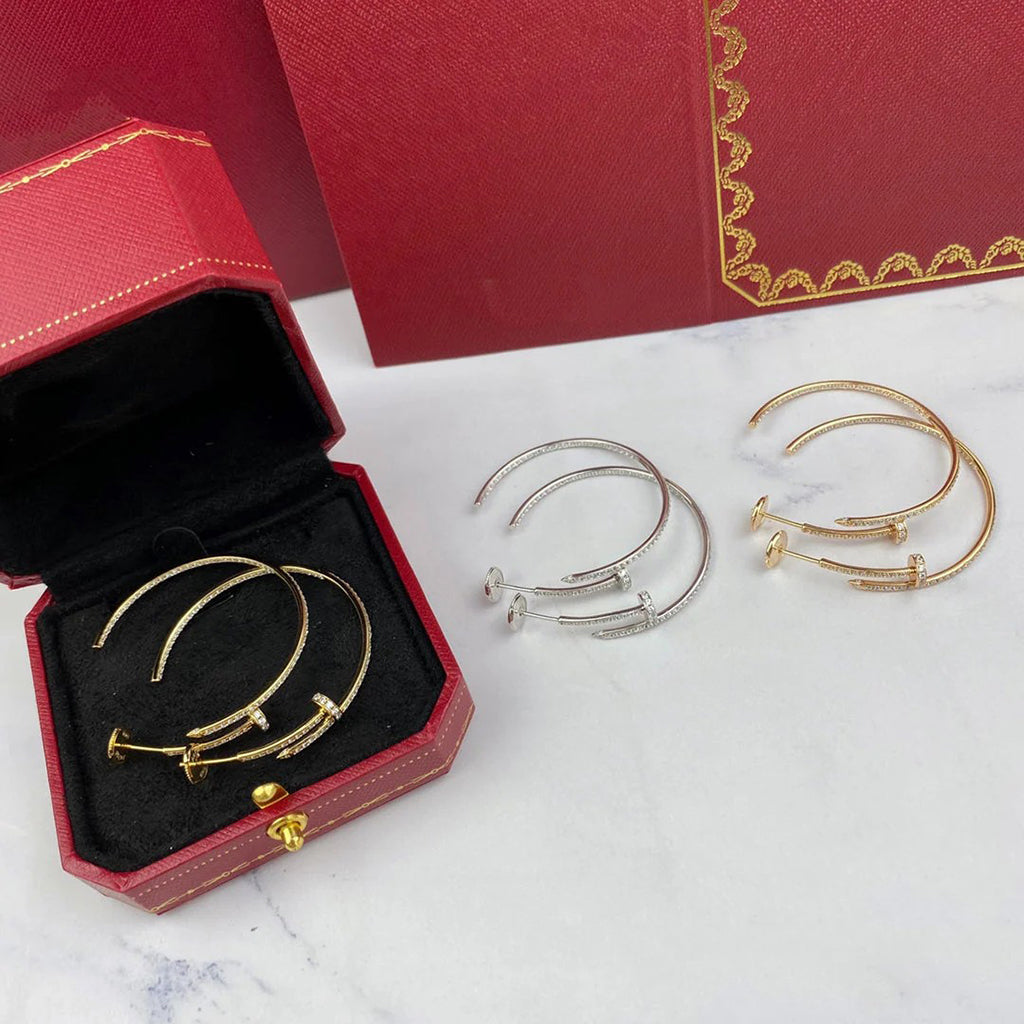 [Stellar Jewelry]JUSTE FULL DIAMOND LARGE EARRINGS