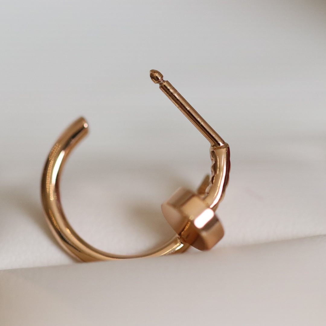 [Stellar Jewelry]JUSTE EARRINGS PINK GOLD