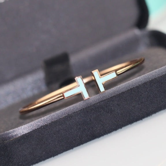 [Stellar jewels]T BRACELET 1.8MM TURQUOISE PINK GOLD