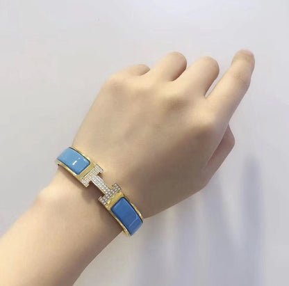 [Stellar Jewelry]H CLOUD BLUE BRACELET GOLD DIAMOND