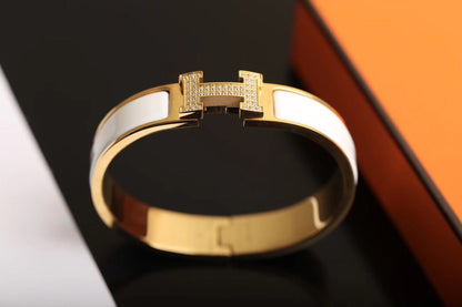 [Stellar Jewelry]H BRACELET GOLD DIAMOND